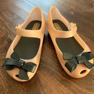 Mini Melissa Pink and black bow